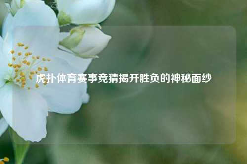 虎扑体育赛事竞猜揭开胜负的神秘面纱
