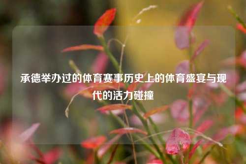 承德举办过的体育赛事历史上的体育盛宴与现代的活力碰撞
